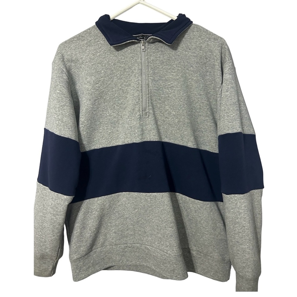 Women's Oversized Half Zip Pullover Sweatshirt Long Sleeve Quarter Zip Y2K Tops
